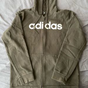 Adidas Zip Up Mens Hoodie Size Large